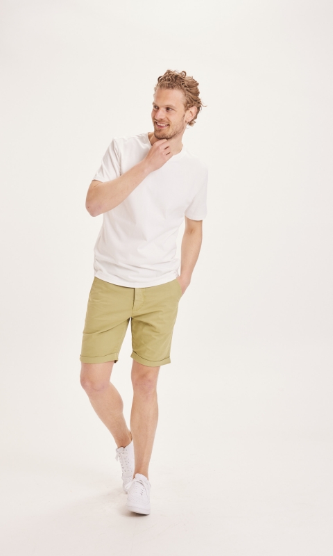 CHUCK regular chino poplin shorts - sage